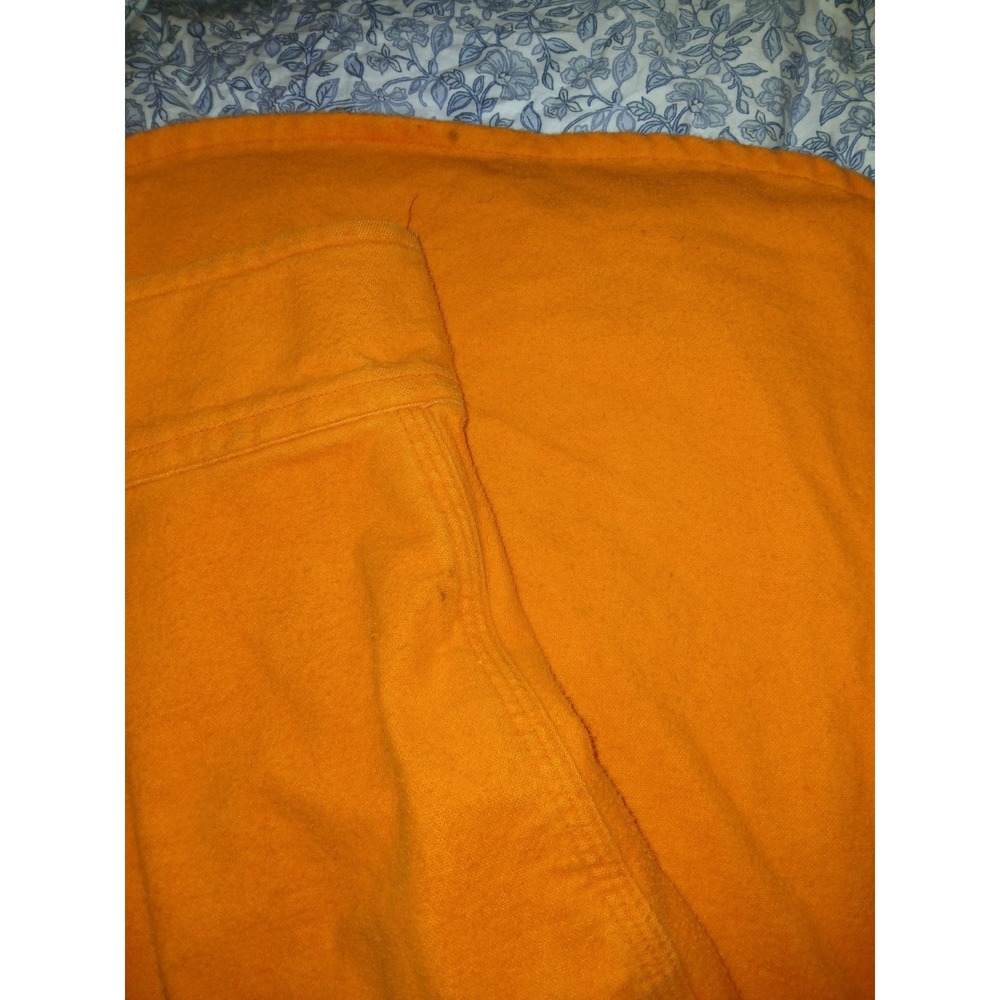 Vtg Carhartt Rugged Outdoor Wear Shirt Men's Med Orange Chamois Flannel Work USA - Picture 12 of 12